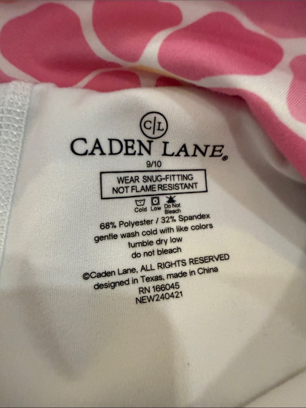 Caden Lane Floral Skort in Pink, Blue and Peach - Picture 3 of 3
